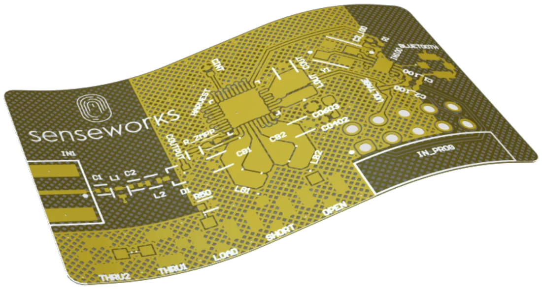 MIRI™ batteryless sensor on a flexible PCB
